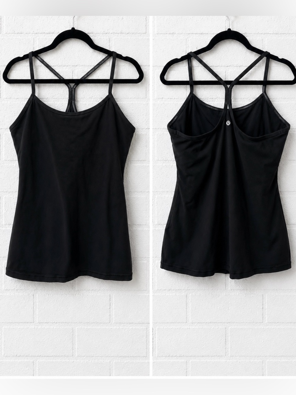 Lululemon Black Y-Back Strappy Tank Top Size 12
